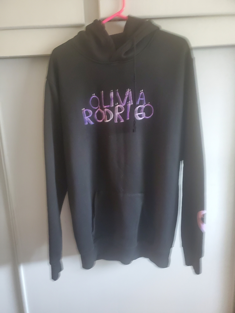 Olivia Rodrigo Black Amd Purpme Hoodie